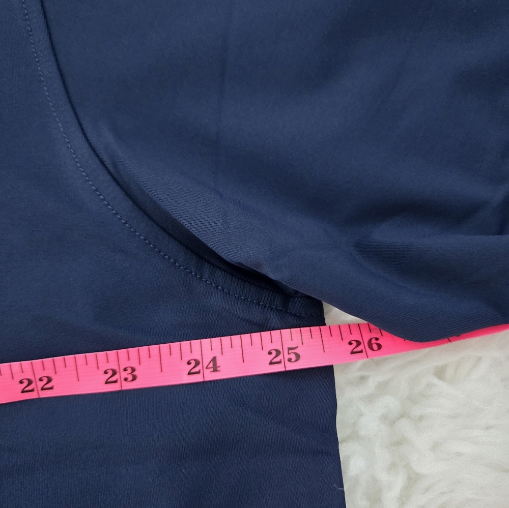 RHOBACK Solid - USA Men's Short Sleeve Performance Polo. Color Fleet Navy with f - Picture 5 of 8